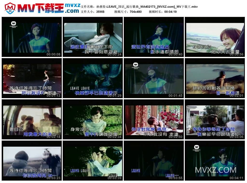 孙燕姿-LEAVE_国语_流行歌曲_MA402173